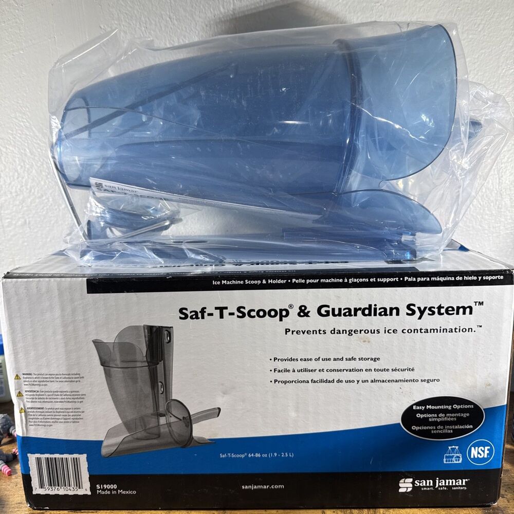 San Jamar Saf-T-Scoop & Guardian System SI9000 Ice Scoop 64-86 oz New Open Box